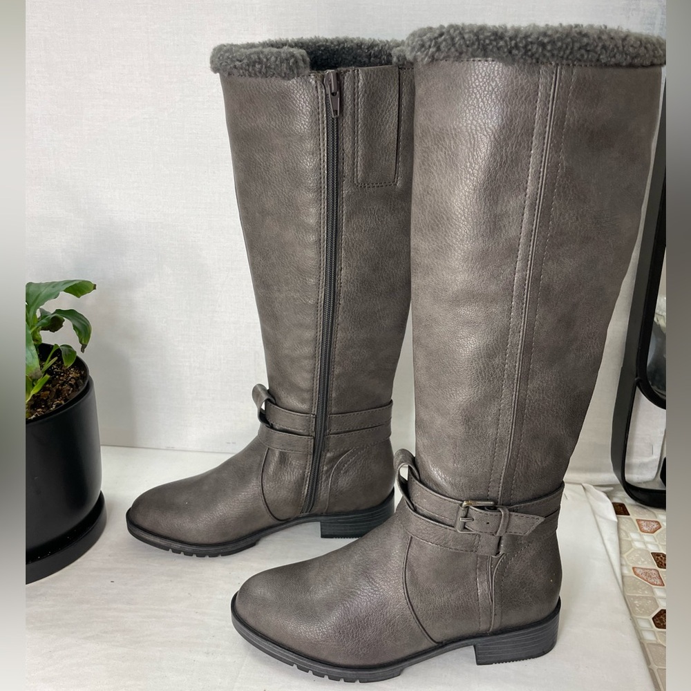Naturalizer Garrison Cozy Knee High Boots in Grey Size 5 M - Picture 3 of 11